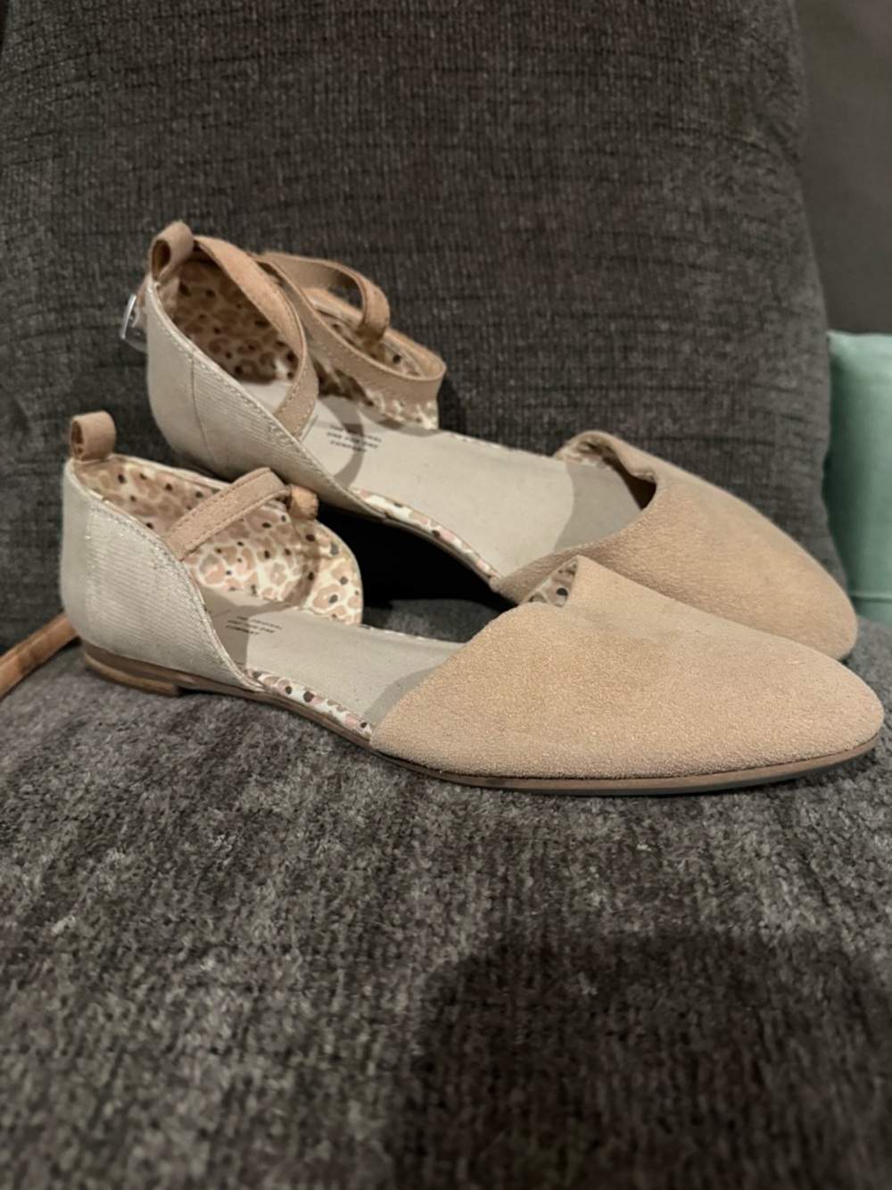 Tom’s Julie ankle strap flats